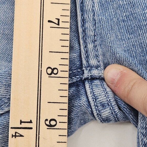 Black Orchid Bardot Straight Fray Jeans Vintage Rehab Light Wash Size 24 NWT - Picture 11 of 12